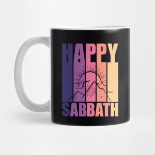 Happy Sabbath Vintage Sunset Mug